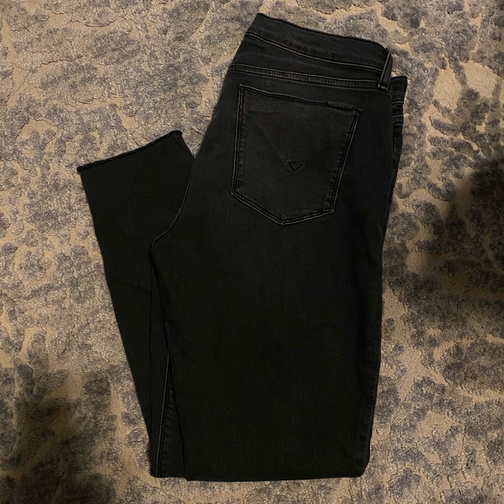 Hudson Krista super skinny dark gray jeans
